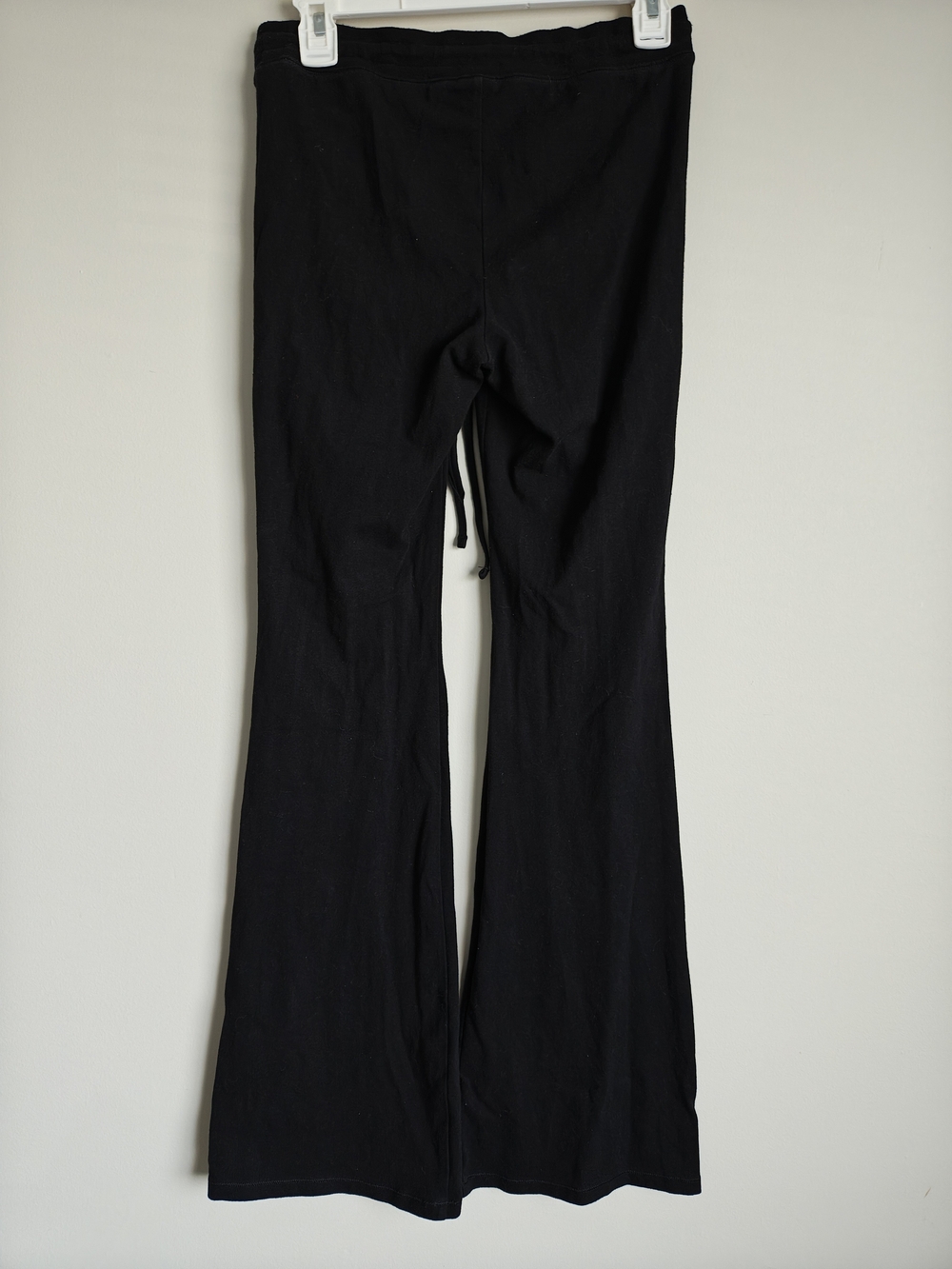 Aritzia Black Ribbed Drawstring Flare Pants - Picture 6 of 13